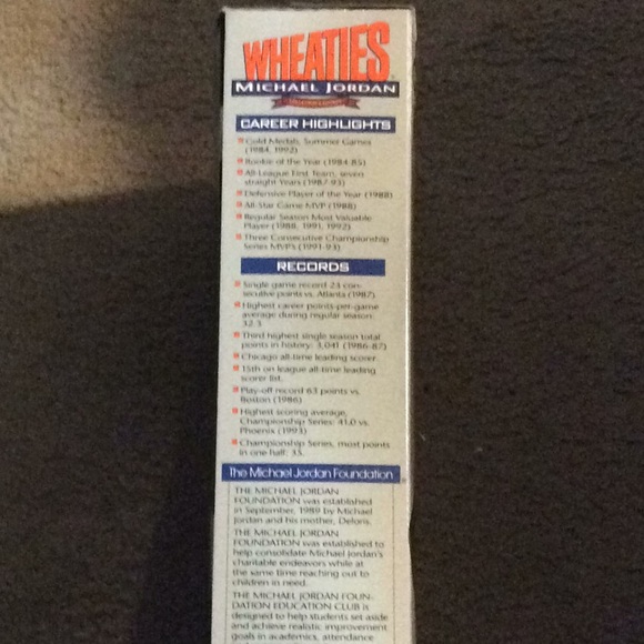 Vintage Wheaties Michael Jordan Cereal Box - Picture 4 of 7